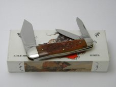 Winchester Trademark USA 1997 Burnt Orange Bone 39118 1/2 Cartridge Series Whittler Knife in Box Winchester Trademark USA 1997 Burnt Orange Bone 39118 1/2 Cartridge Series Whittler Knife in Box