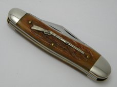 Winchester Trademark USA 1997 Burnt Orange Bone 39118 1/2 Cartridge Series Whittler Knife in Box Winchester Trademark USA 1997 Burnt Orange Bone 39118 1/2 Cartridge Series Whittler Knife in Box