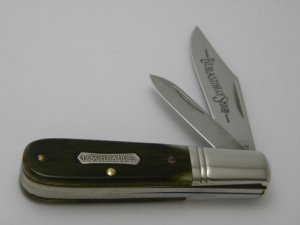 Heritage Schrade + USA 2661 Everlasting Sharp Green Bone Barlow Knife 1983
