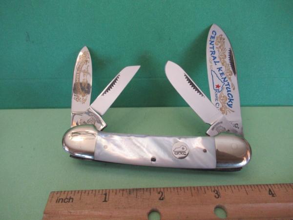 Frank Buster 1992 Fight'N Rooster Pearl 4 Blade Canoe CKKC 10th Anniversary
