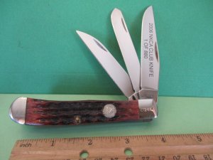 Case Kinfolks 2006 NKCA 3 Blade Trapper Pattern # 6354W 