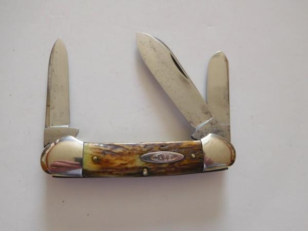 Antique Vintage Case Tested XX 53131 Stag Handle Canoe Pocket Knife Antique Vintage Case Tested XX 53131 Stag Handle Canoe Pocket Knife