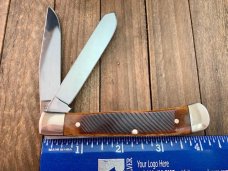 Russell Green River Works Trapper Sawcut Brown Bone Solingen Germany Russell Green River Works Trapper Sawcut Brown Bone Solingen Germany