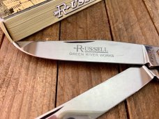 Russell Green River Works Trapper Sawcut Brown Bone Solingen Germany 
