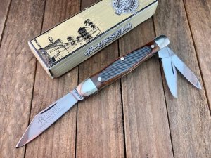 Russell Green River Works Whittler Brown Saw Cut Bone Made in Solingen Germany