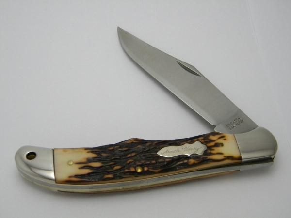 Schrade + USA 127UH Uncle Henry Staglon Folding Hunter Knife