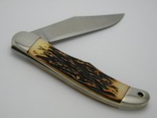 Schrade + USA 127UH Uncle Henry Staglon Folding Hunter Knife