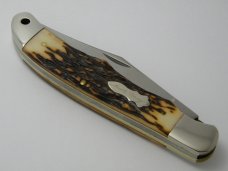 Schrade + USA 127UH Uncle Henry Staglon Folding Hunter Knife