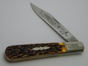 Schrade + USA 280  80th Anniversary Imitation Stag (Staglon) Daddy Barlow Knife