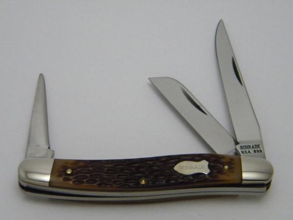Schrade USA 899 Delrin Punch Stockman Knife Schrade USA 899 Delrin Punch Stockman Knife