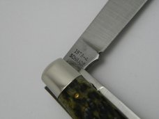 Parker-Frost USA 1978-4 (Schrade USA) Preferred Stock Series Green Bone Trapper Knife Parker-Frost USA 1978-4 (Schrade USA) Preferred Stock Series Green Bone Trapper Knife