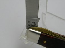 Parker-Frost USA 1978-5 (Schrade USA) Little Bandit Brown Bone Linerlock Trapper Knife Parker-Frost USA 1978-5 (Schrade USA) Little Bandit Brown Bone Linerlock Trapper Knife
