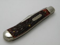 Parker-Frost USA 1978-5 (Schrade USA) Little Bandit Brown Bone Linerlock Trapper Knife Parker-Frost USA 1978-5 (Schrade USA) Little Bandit Brown Bone Linerlock Trapper Knife