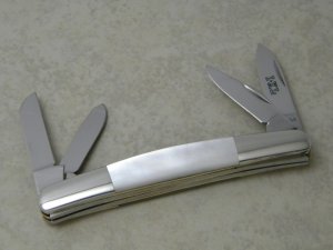 IXL George Wostenholm Sheffield England Mother of Pearl Congress Knife