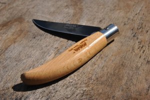 MAM Wood Frame Folder Liner lock Mint New Made In  Portugal 4 1/2" Closed Titanium Coated Blade
