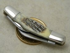 Frost Cutlery Japan "Arrow Head Congress" Bone Mini 2 Blade Congress Knife 