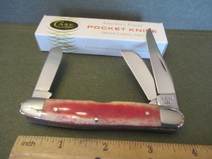 Case XX 1980 Smooth Rose Handle Stockman Pattern # 63047 1/2 