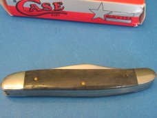 Case XX 1995 Smooth Green Bone Pen with Scissors Pattern # 62087 SS
