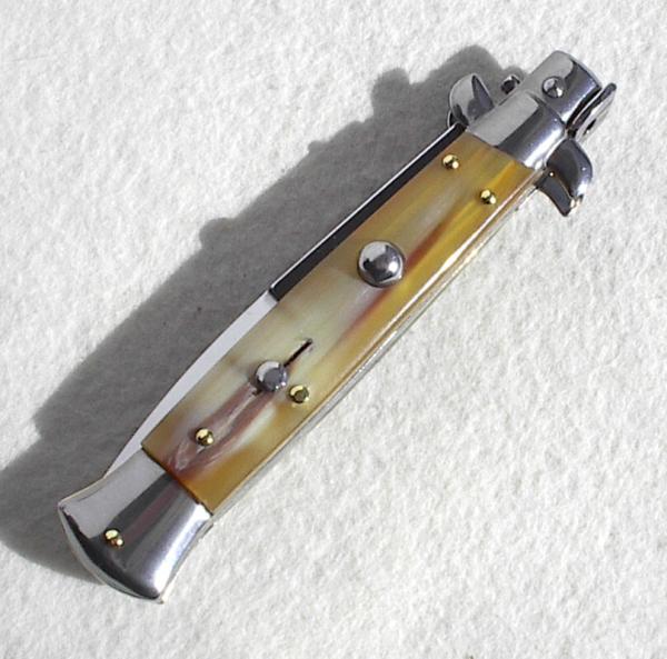NEW FRANK BELTRAME 9" GENUINE FRENCH BOVINE HORN BAYONET BLADE ITALIAN STILETTO