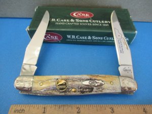 Case XX 2006 Scrolled Bolster Stag Handle Muskrat For CKKC