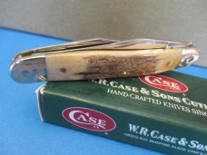 Case XX 2006 Scrolled Bolster Stag Handle Muskrat For CKKC