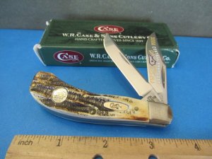 Case XX 2004 Bone Stag Saddlehorn  Pattern # TB6.52110SSS
