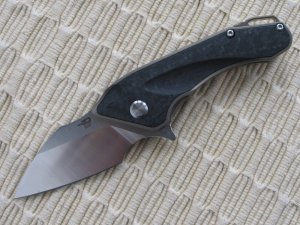 BESTECH KNIVES - GOBLIN - BRONZE WITH CARBON FIBER INLAY - NIB