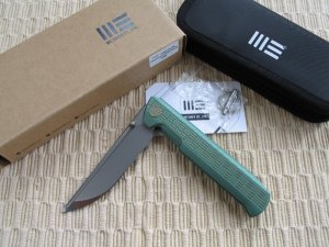 WE KNIVE CO. - STRAIGHT UP IN GREEN - NIB - TACTICAL / DEFENSIVE