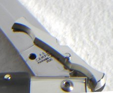 A.G.A. CAMPOLIN ITALY 33cm -13" ( BATWING ) BRAZILIAN HORN NICKEL SILVER BOLSTERS SWINGUARD W'/POUCH