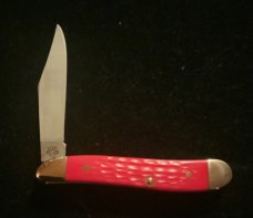 CASE Peanut Fire Engine Red Single Blade
