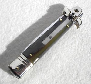 AKC LEVERLETTO 20cm - 8" BRAZILAN HORN NEW MODIFIED BAYONET BLADE   