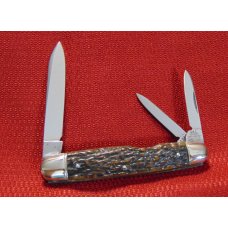  VINTAGE I*XL GEORGE WOSTENHOLM SHEFFIELD ENGLAND WHITTLER GENUINE OLD STAG 1890-1930