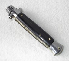 NEW FRANK BELTRAME 9" GENUINE DARK HORN ITALIAN STILETTO