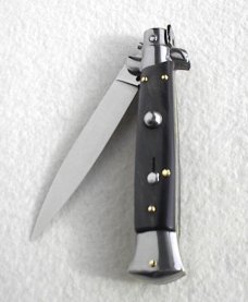NEW FRANK BELTRAME 9" GENUINE DARK HORN ITALIAN STILETTO