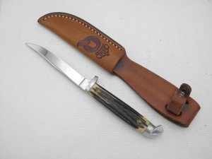 Queen Steel Trout and Bird knife #85 in Winterbottom Bone: 6 ¼” overall with 3” blade, Q STAINLESS