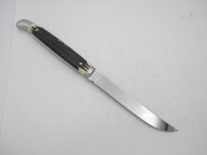 Queen Steel Table Steak Knife #U101 Winterbottom Bone: 9” overall with 4 1/2” blade, rare tang stamp
