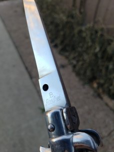 Vintage Frank B, B Rostfrei, dark horn. 8.75" Vintage Frank B, B Rostfrei, dark horn. 8.75"