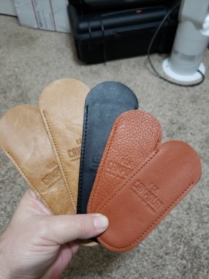 5 A.G.A. Campolin leather sheaths.