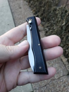 Vintage French Florinox slipjoint auto. Vintage French Florinox slipjoint auto.