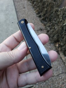 Vintage French Florinox slipjoint auto. Vintage French Florinox slipjoint auto.
