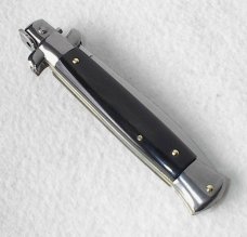 NEW FRANK BELTRAME 9" GENUINE  BRAZILIAN DARK HORN HANDLES  ITALIAN STILETTO