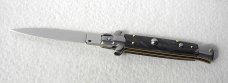 NEW FRANK BELTRAME 9" GENUINE  BRAZILIAN DARK HORN HANDLES  ITALIAN STILETTO