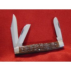 VINTAGE PREMIUM STOCK KNIFE HIGH CARBON STEEL USA ETCHED BEVELED BLADE STA-SHARP 1927/1940 VINTAGE PREMIUM STOCK KNIFE HIGH CARBON STEEL USA ETCHED BEVELED BLADE STA-SHARP 1927/1940
