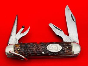 Vintage **RARE** Vintage NEW YORK KNIFE Co Model No. BB1 Buffalo Bill Cody Scout Pocket Knife c.1914