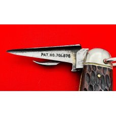 Vintage **RARE** Vintage NEW YORK KNIFE Co Model No. BB1 Buffalo Bill Cody Scout Pocket Knife c.1914