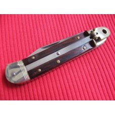 Older Small Solingen German Hubertus 5 7/8" Leverlock Switchblade Knife Older Small Solingen German Hubertus 5 7/8" Leverlock Switchblade Knife