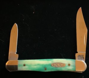 CASE Half Whittler Knife Green Appaloosa
