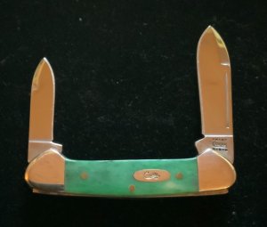 CASE Baby Butterbean Knife Green Appaloosa