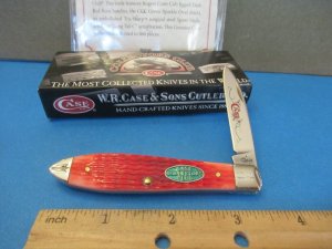 Case XX 2018 CCC Exclusive Dark Red Bone Tear Drop Pattern # TB61028 SS