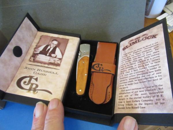 Case XX 2005 John Russell Case  Slimlock Chestnut Bone Pattern # 6173L BG-42